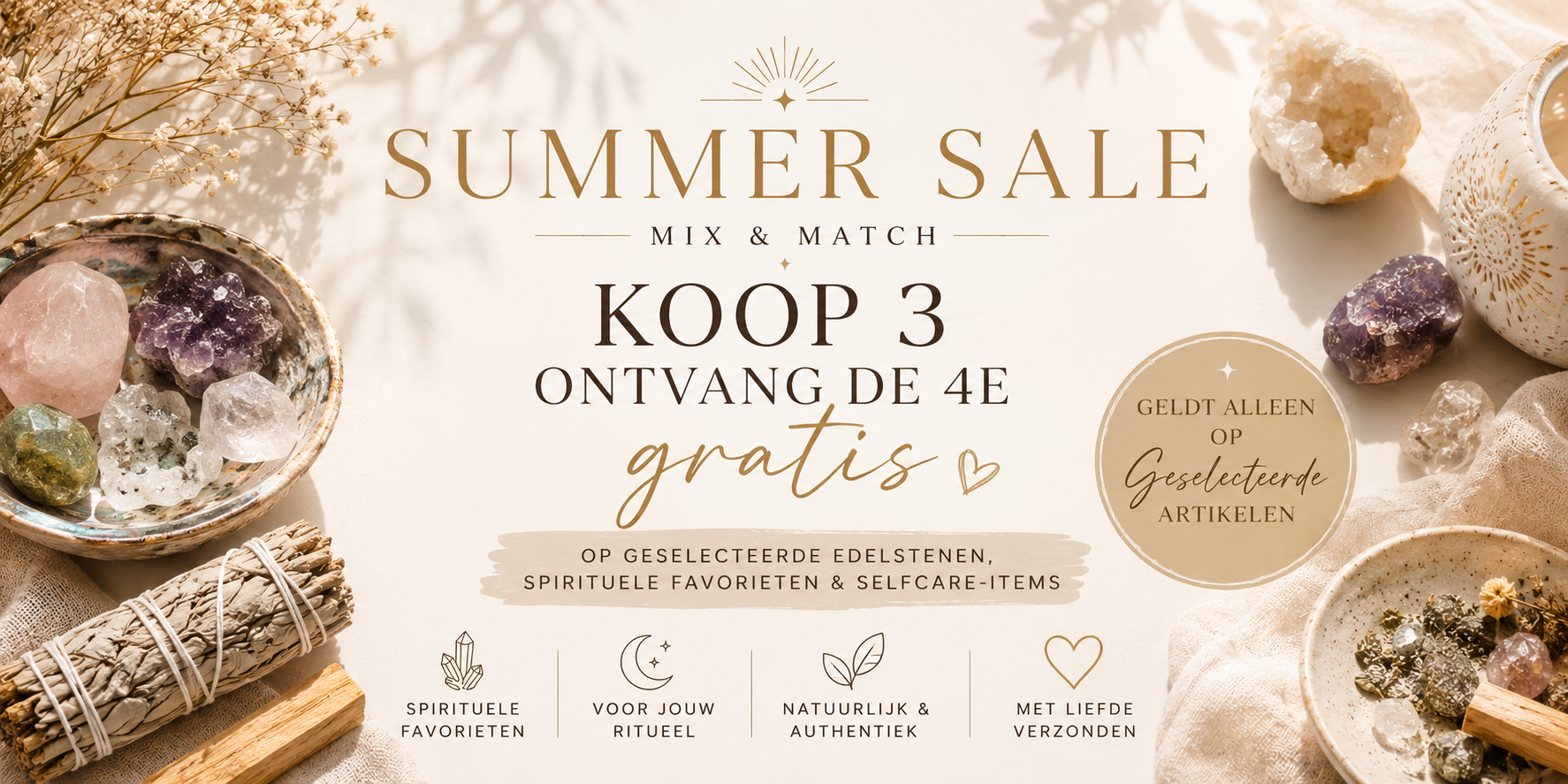 Summer Sale bij SAYA SACRÉE | De hele maand juli
