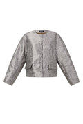 Geweven Polyestervezel Vrouwen Jas Elegante Bloemenprint Herfst/Winter