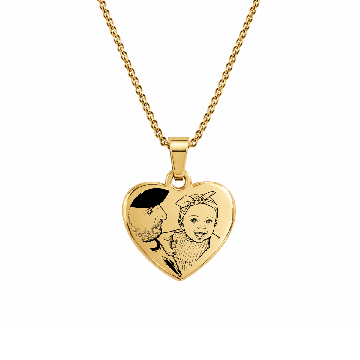 Amoré ketting met lijntekening
