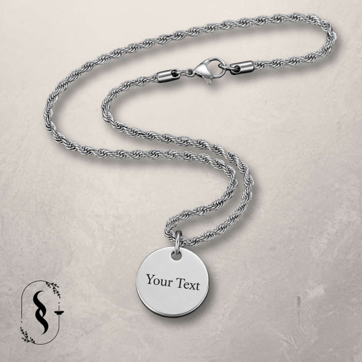 Sacred Script Charm – Silver