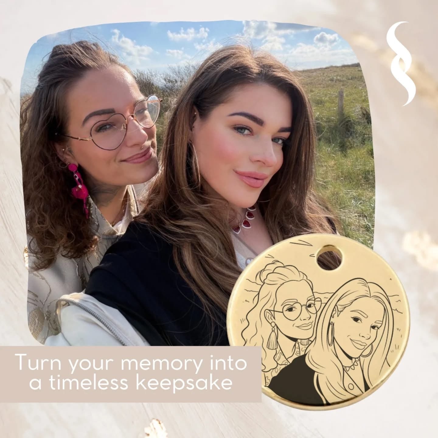 Sacred Photo Charm – Gold