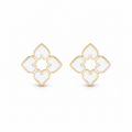 Ivory Heart Clover Studs