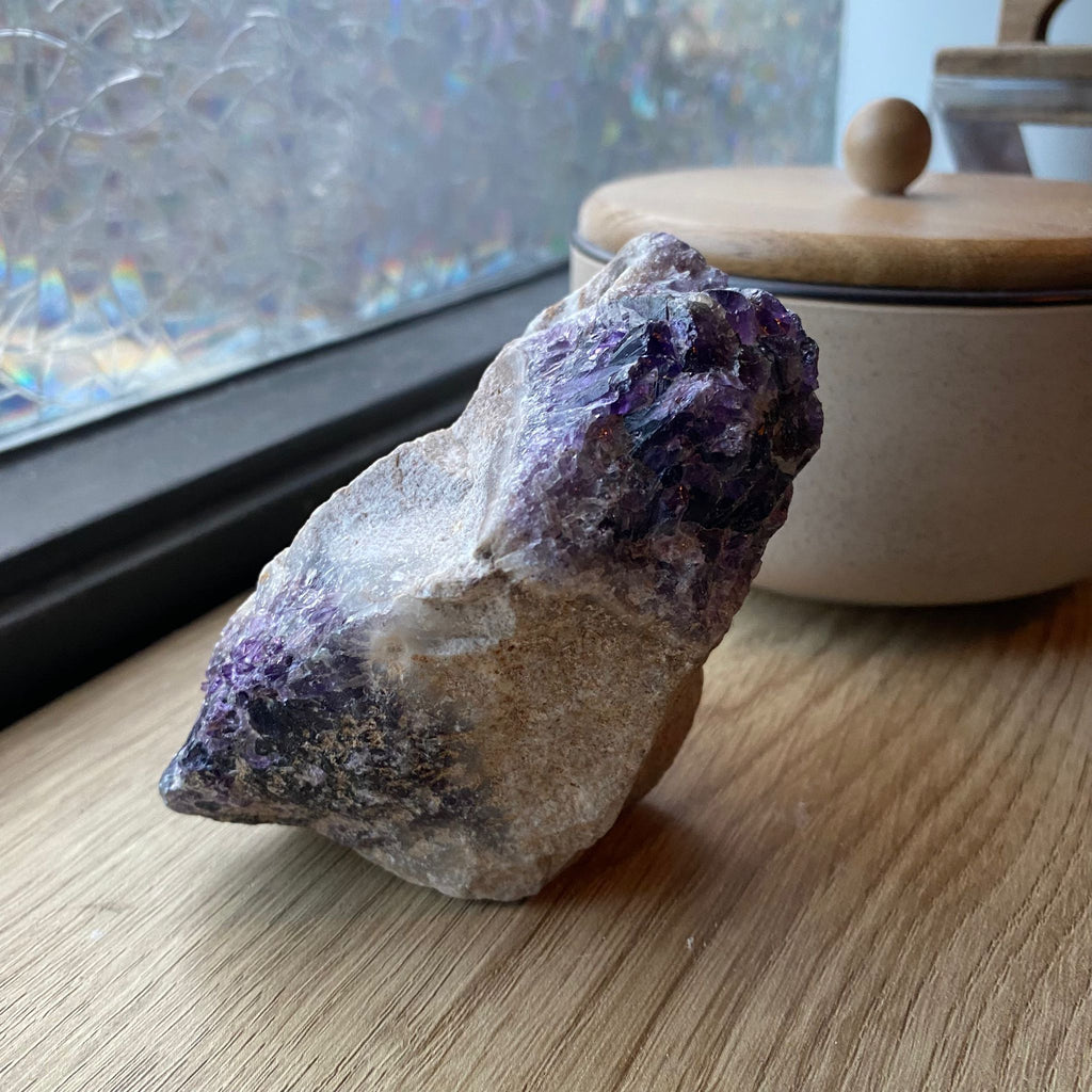 Amethist in Moedergesteente - 514 gram
