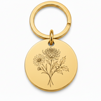 Birthflower Keychain