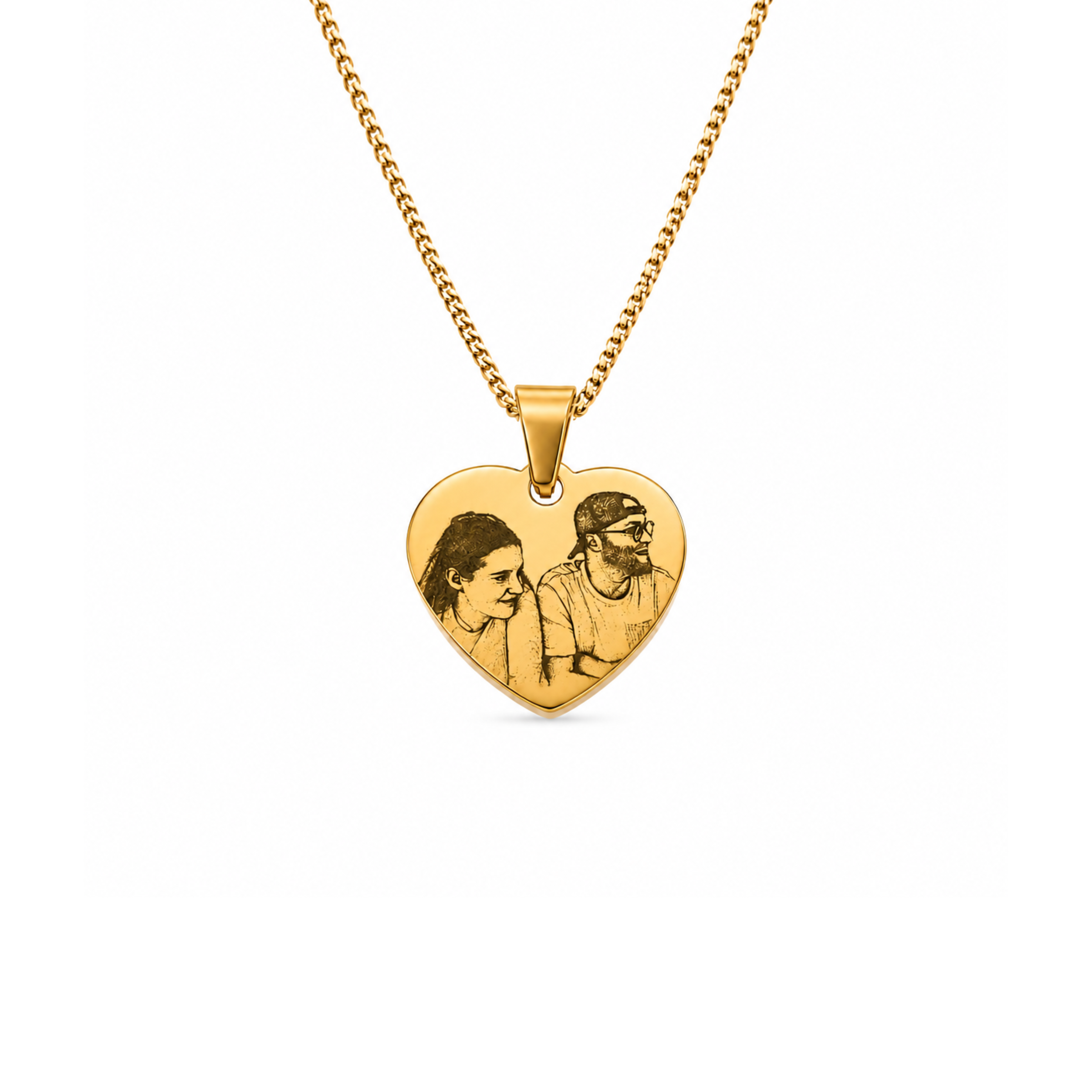 Sketch Portrait Necklace | ○♡