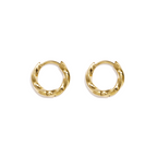 Twisted Gold Hoops