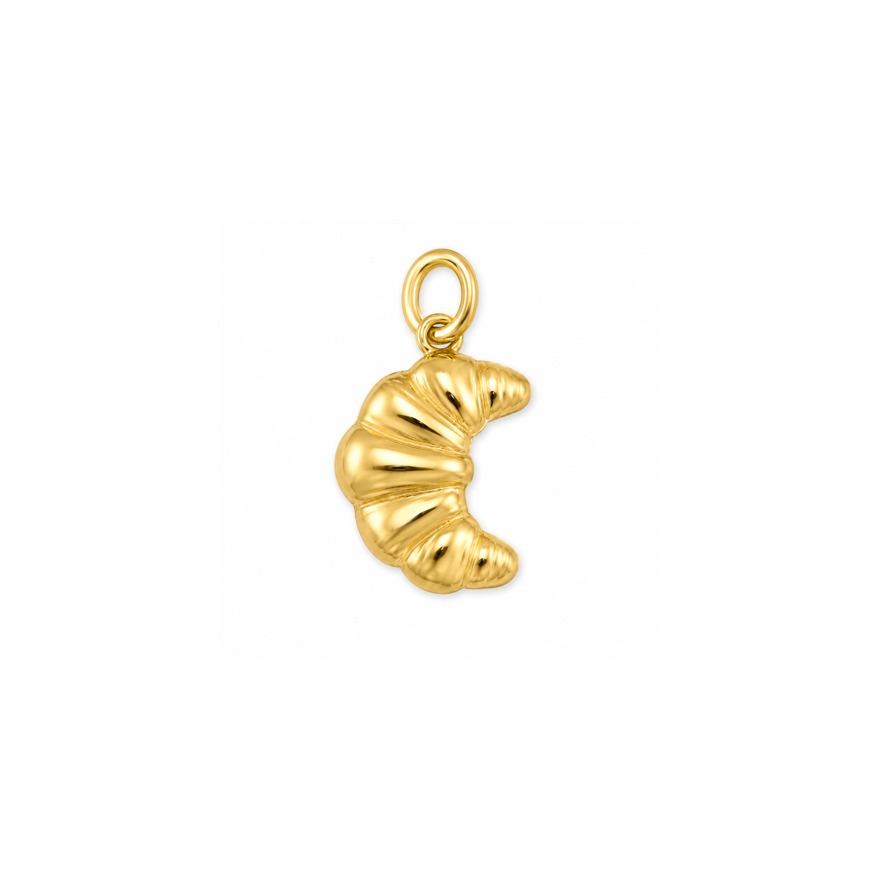 Golden Croissant Charm