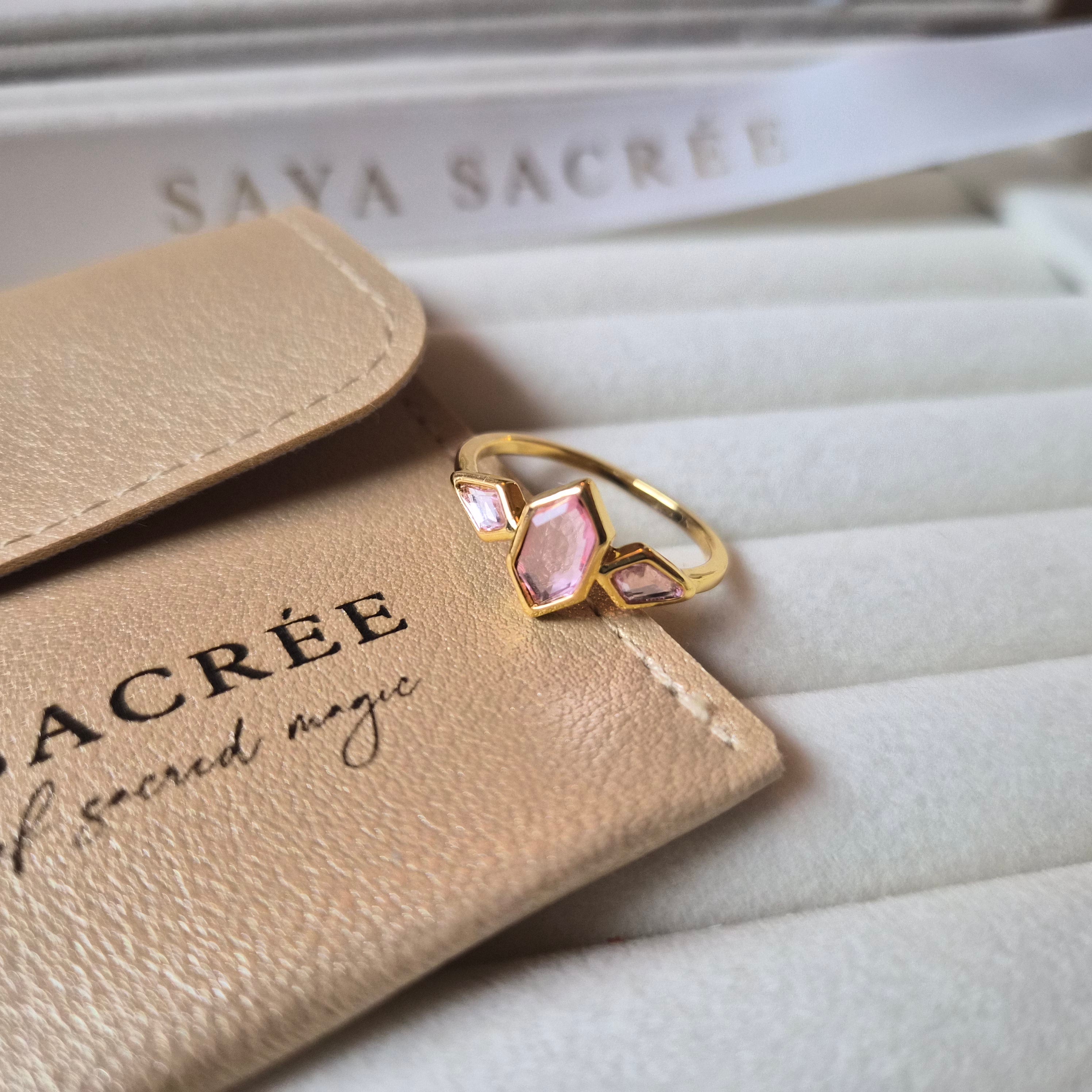 Blush Crystal Empress Ring