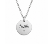 Naamketting met zirkonia