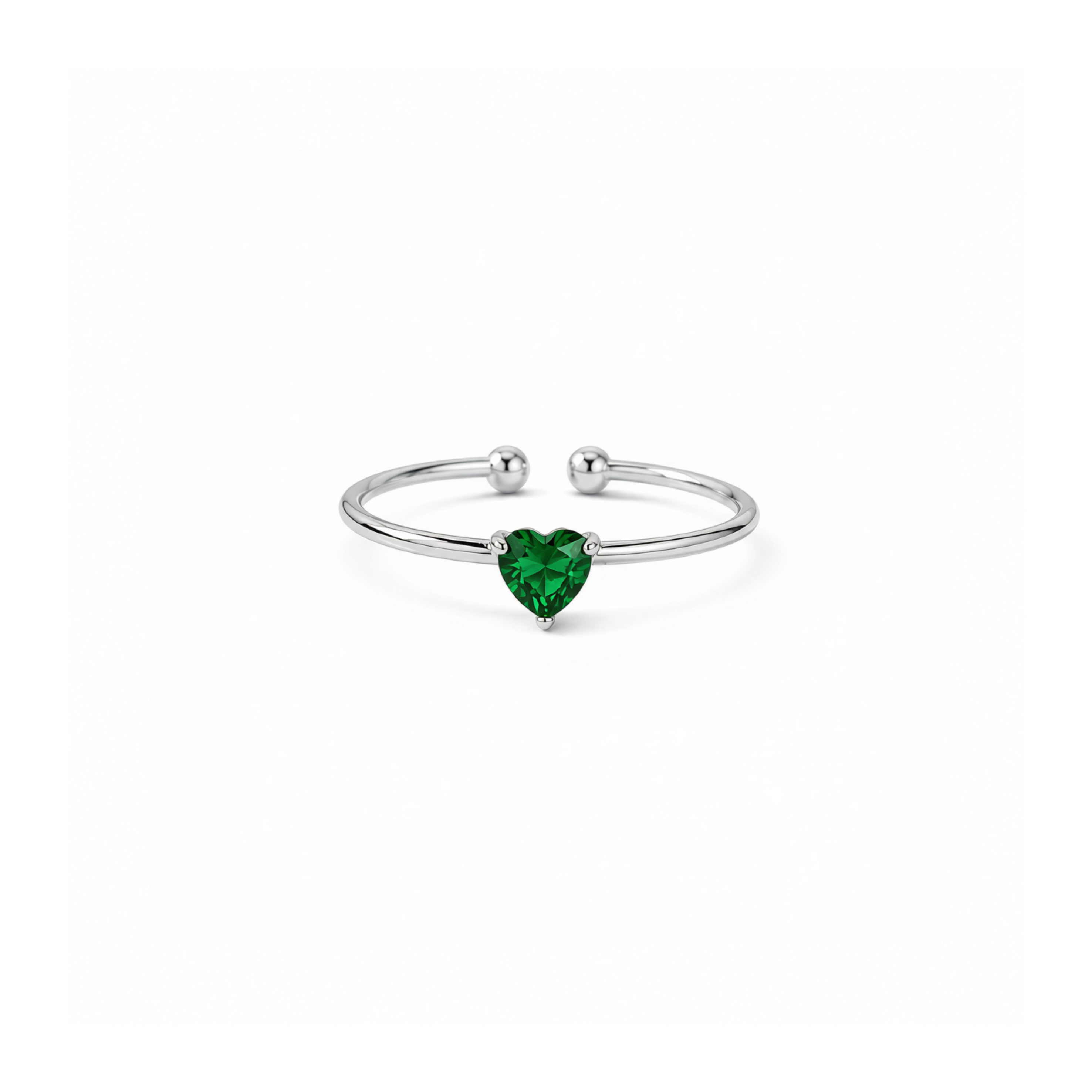 Birthstone Ring May | Silver