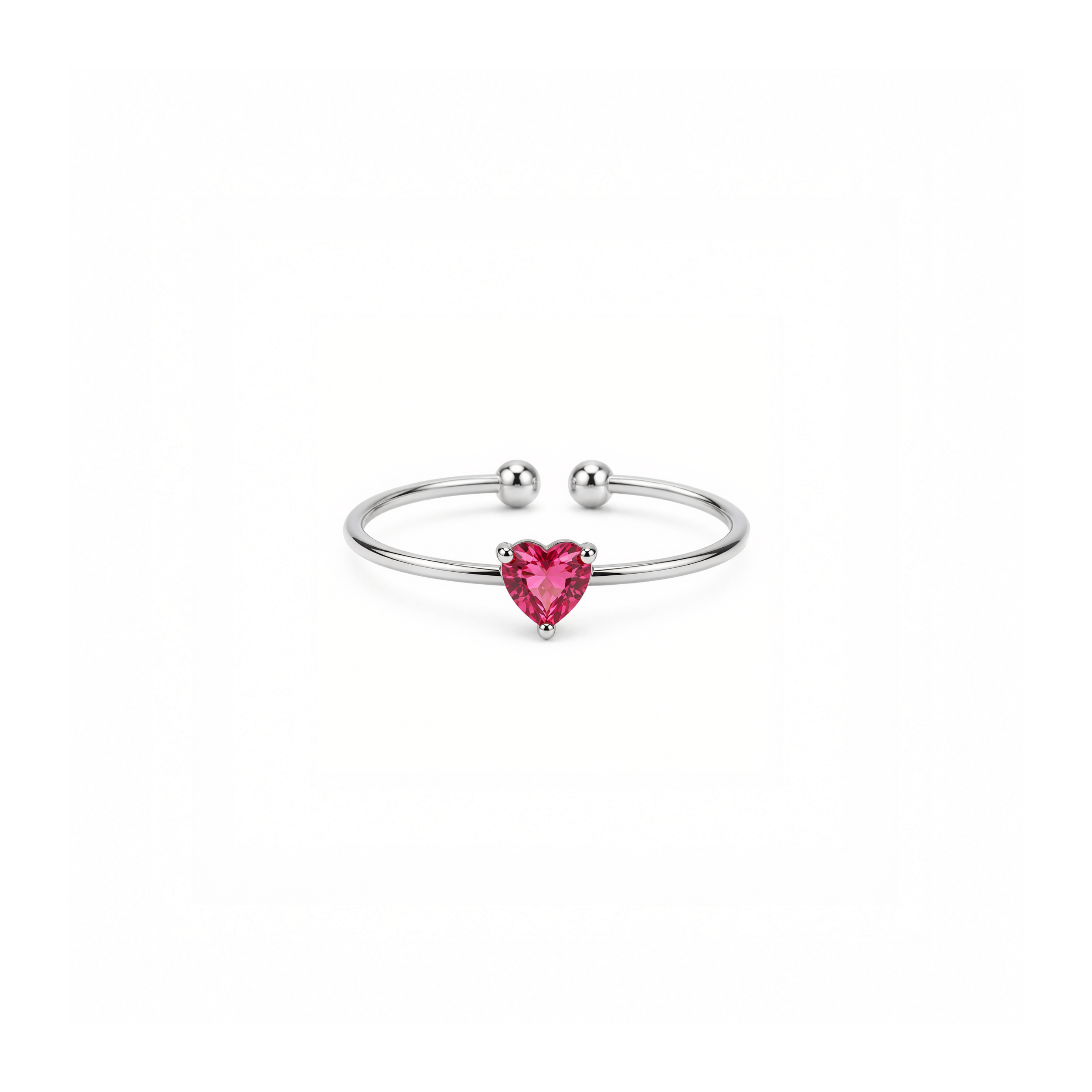Birthstone Ring October | Silver