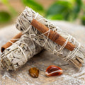 Smudge × White Sage & Cinnamon × geld, rijkdom en reinigend