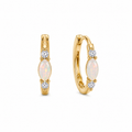Luna Opal Hoops
