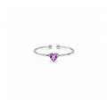 Birthstone Ring February | Silver