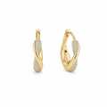 Aurélie Twist Pavé Hoops