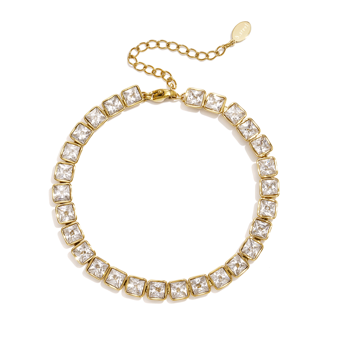 Golden Tennis Bracelet