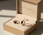 Noir Marquise Hoops