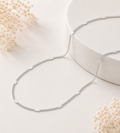 The Script Necklace | Silver