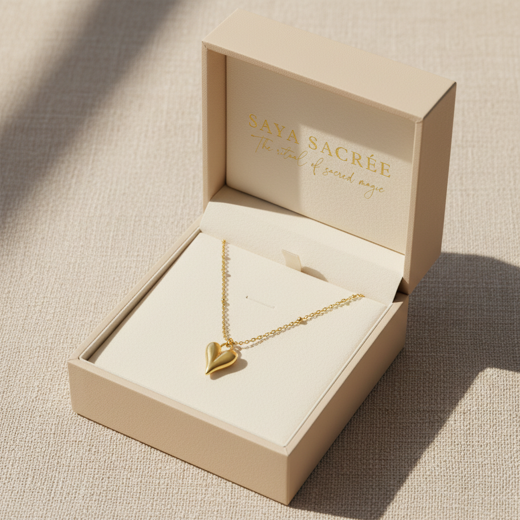 Amour Sculpted Heart Necklace