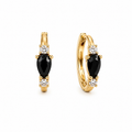 Noir Marquise Hoops