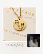 Sketch Portrait Necklace | ○♡