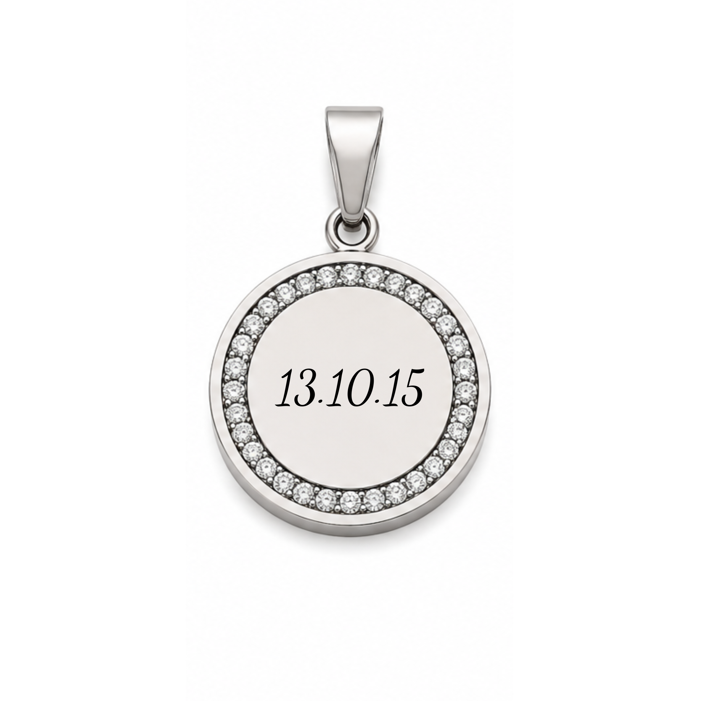 Sparkle Script Charm | ○