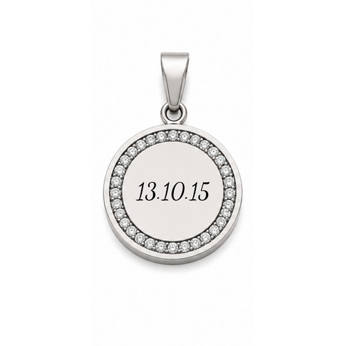 Sparkle Script Charm | ○
