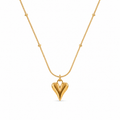 Amour Sculpted Heart Necklace
