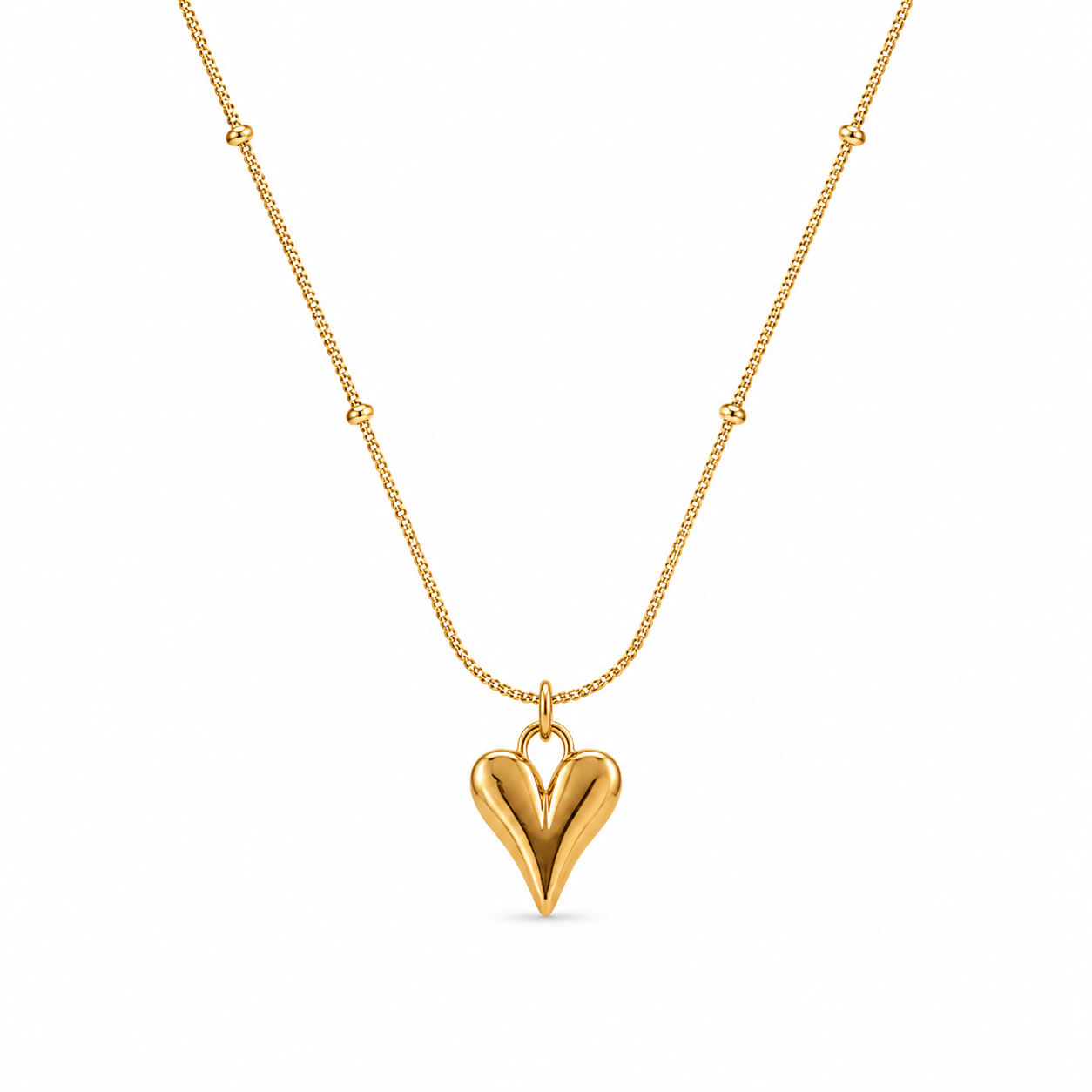 Amour Sculpted Heart Necklace