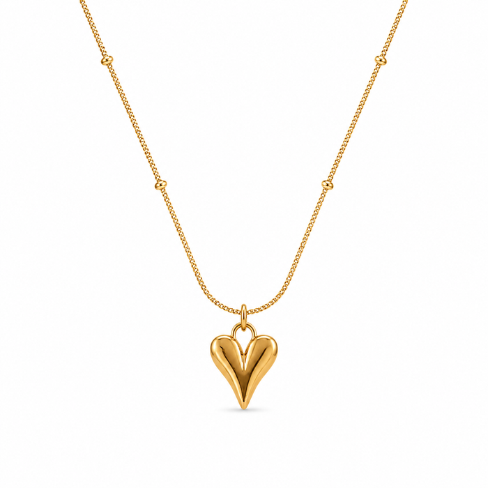 Amour Sculpted Heart Necklace