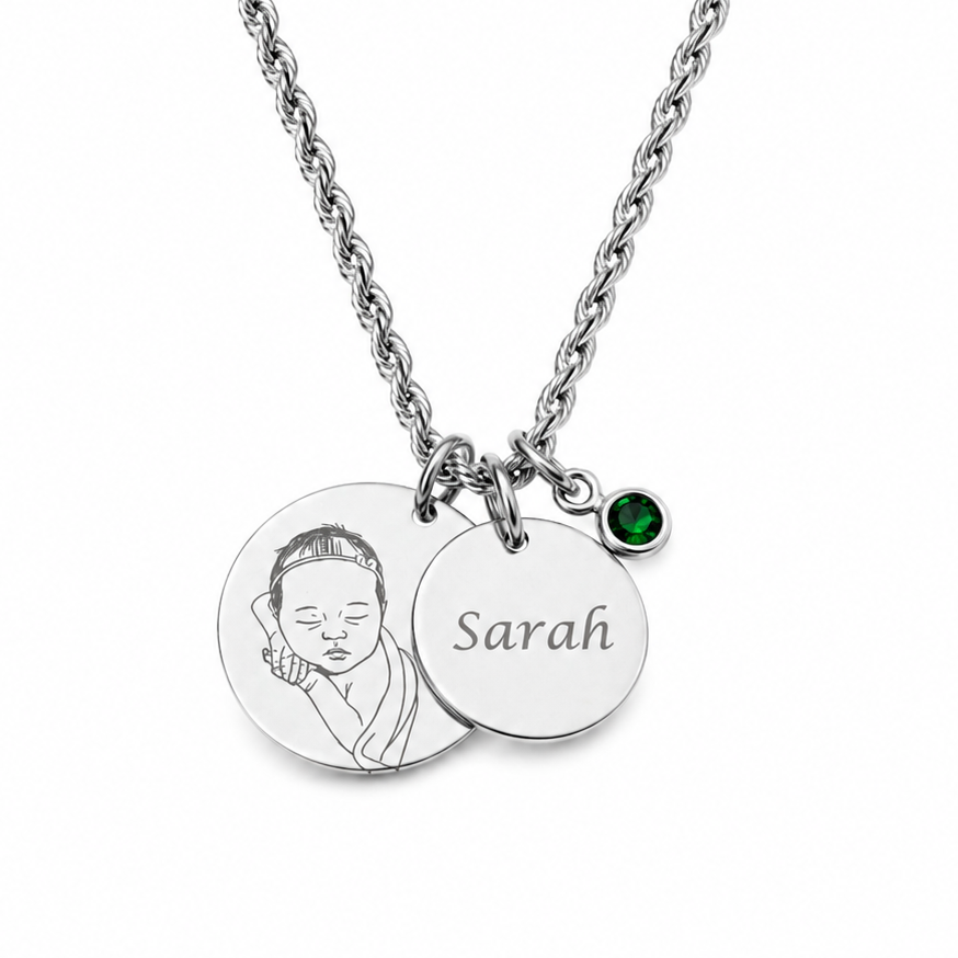Memento Birthstone Necklace | ○