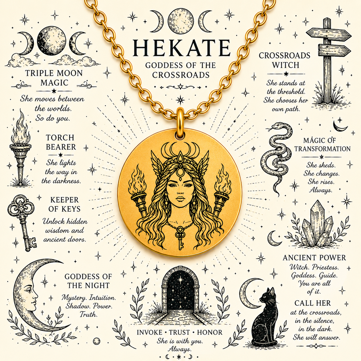 Hekate — Goddess of Magic & Crossroads