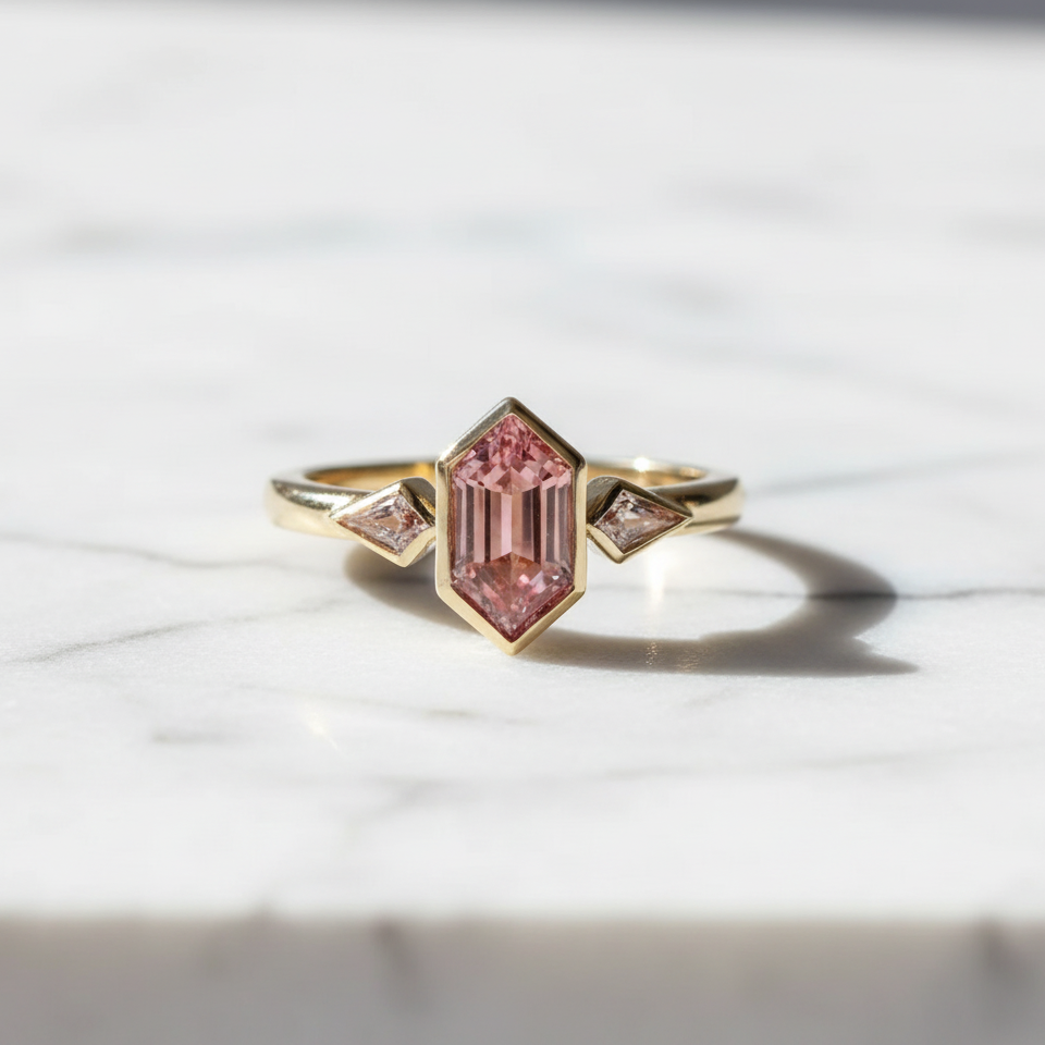 Blush Crystal Empress Ring