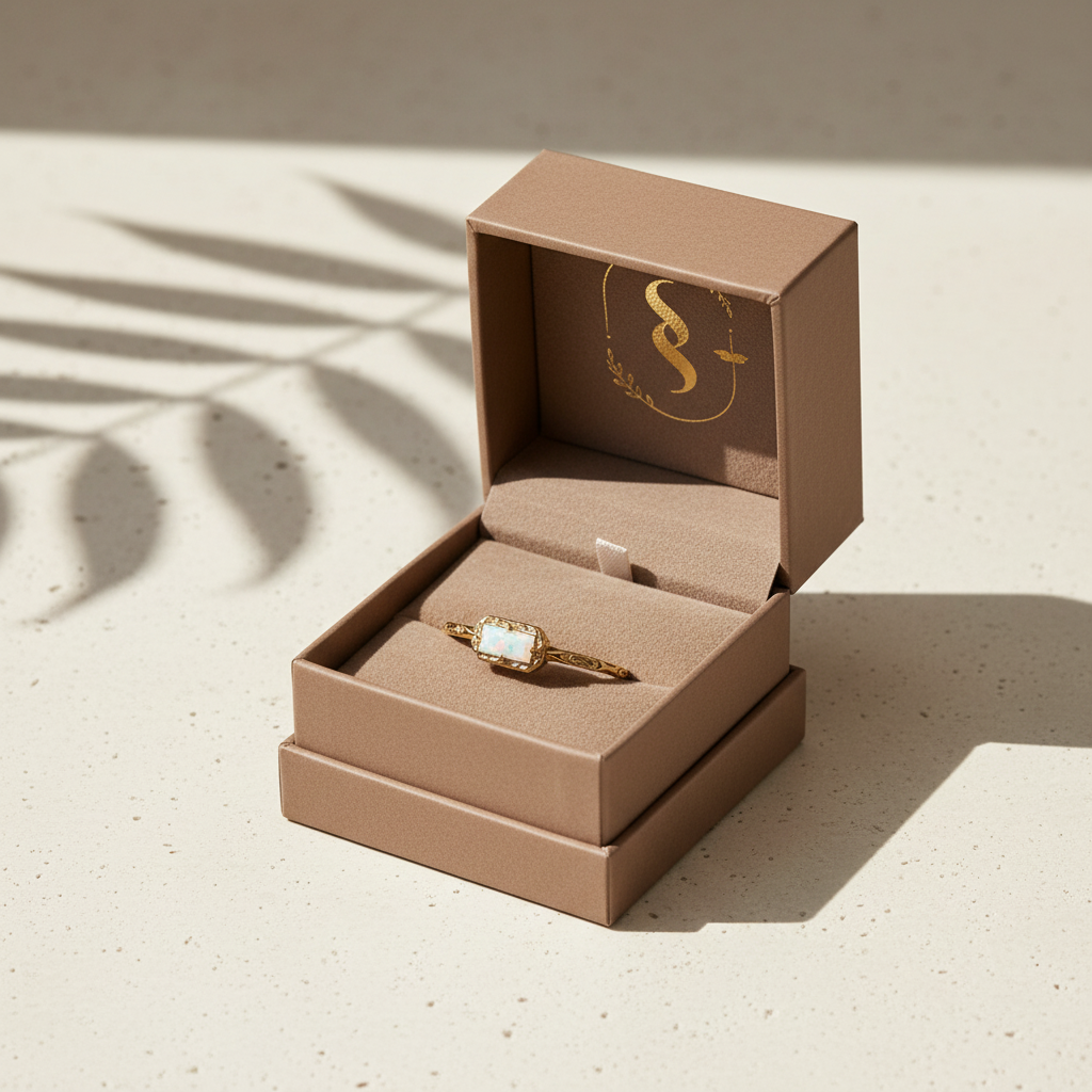 Luna Opal Vintage Ring