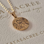 Sacred Petite Photo Necklace | Gold