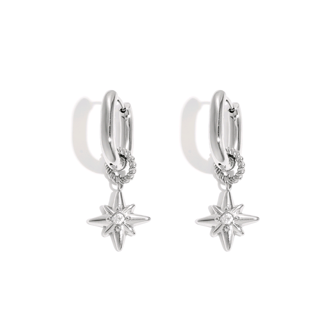 Celeste Star Hoops