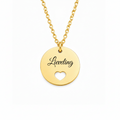 Amoré Script Necklace | ○