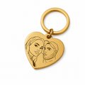 Amore Memory Keychain | Gold
