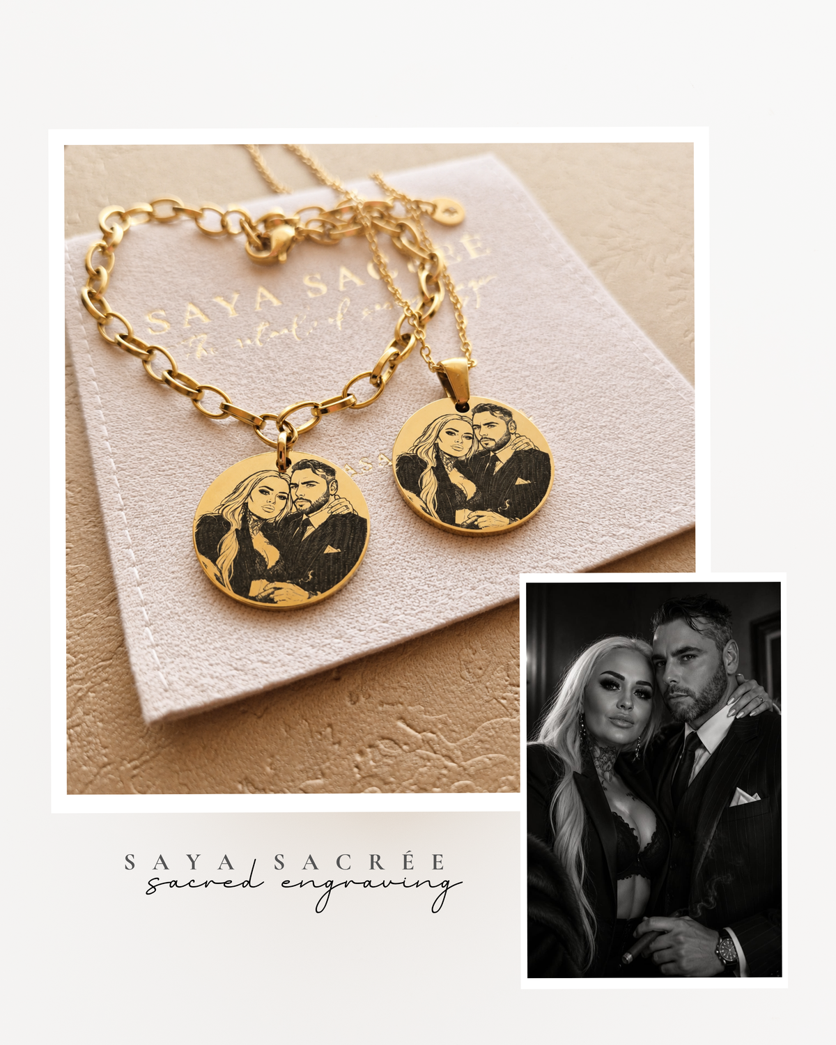 Line Portrait Necklace | ○♡