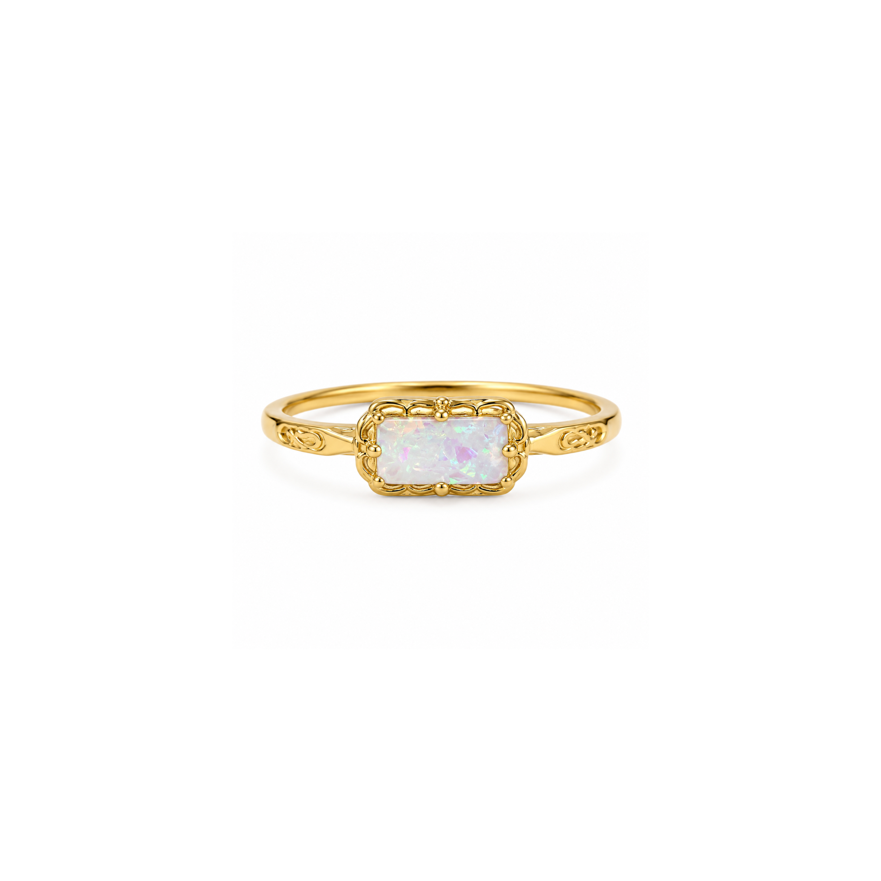 Luna Opal Vintage Ring