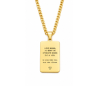 A little note Necklace