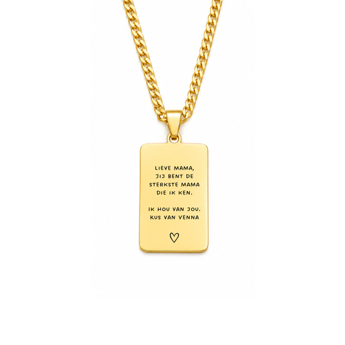 A little note Necklace