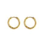 Textured Gold Hoops