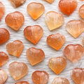SELENIET | Oranje Hart × 50 mm | engelen steen, verbeterd relaties, kracht | OP=OP