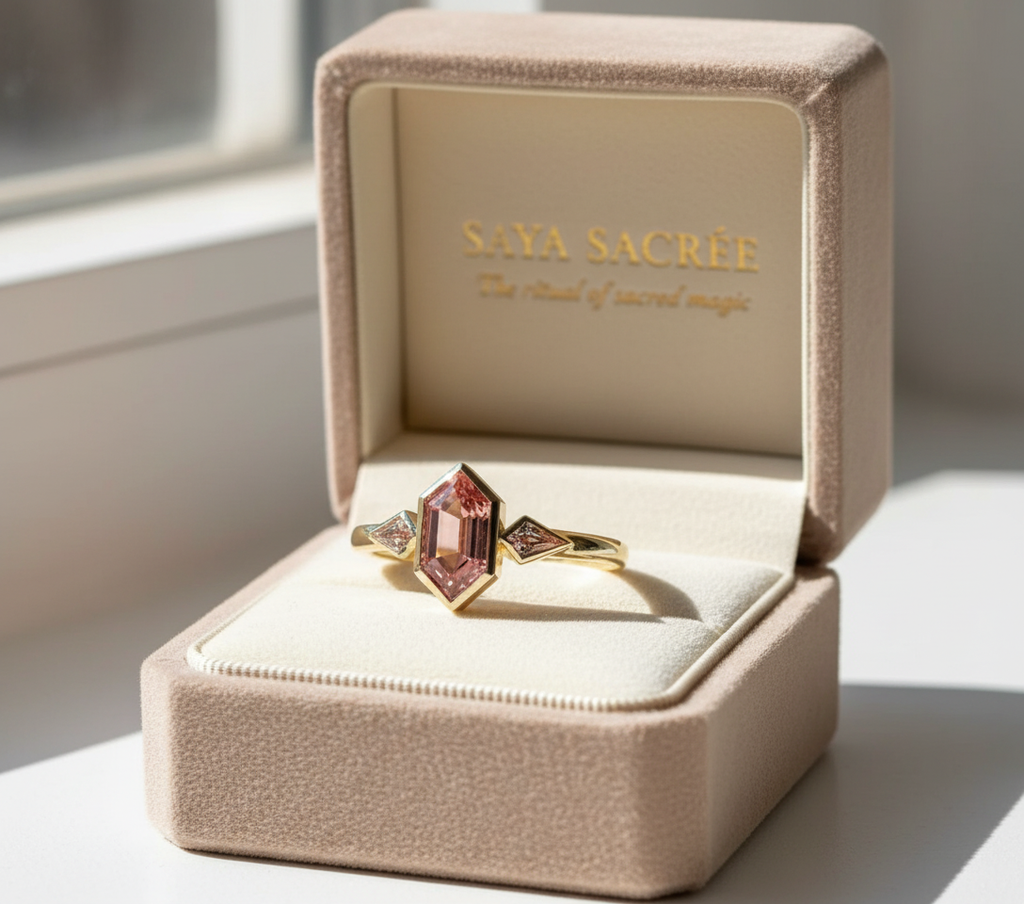 Blush Crystal Empress Ring