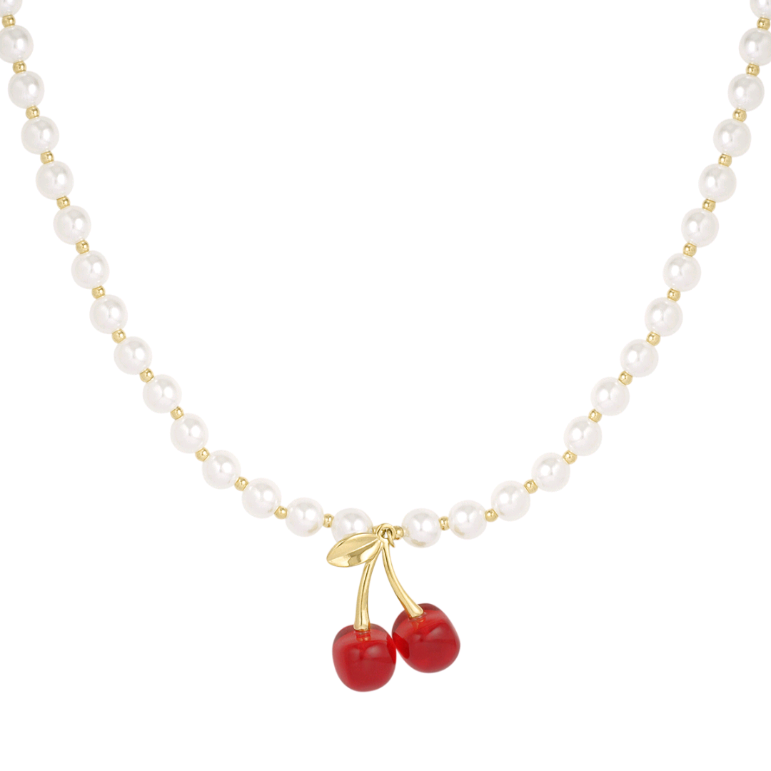 Cherry Pearl Necklace