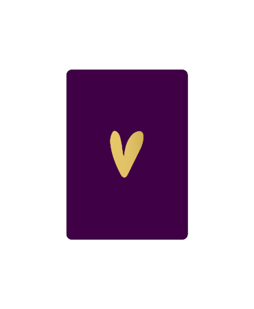 Kaartje | Gold Foil Hart