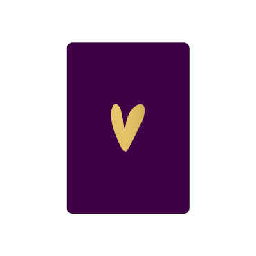 Kaartje | Gold Foil Hart
