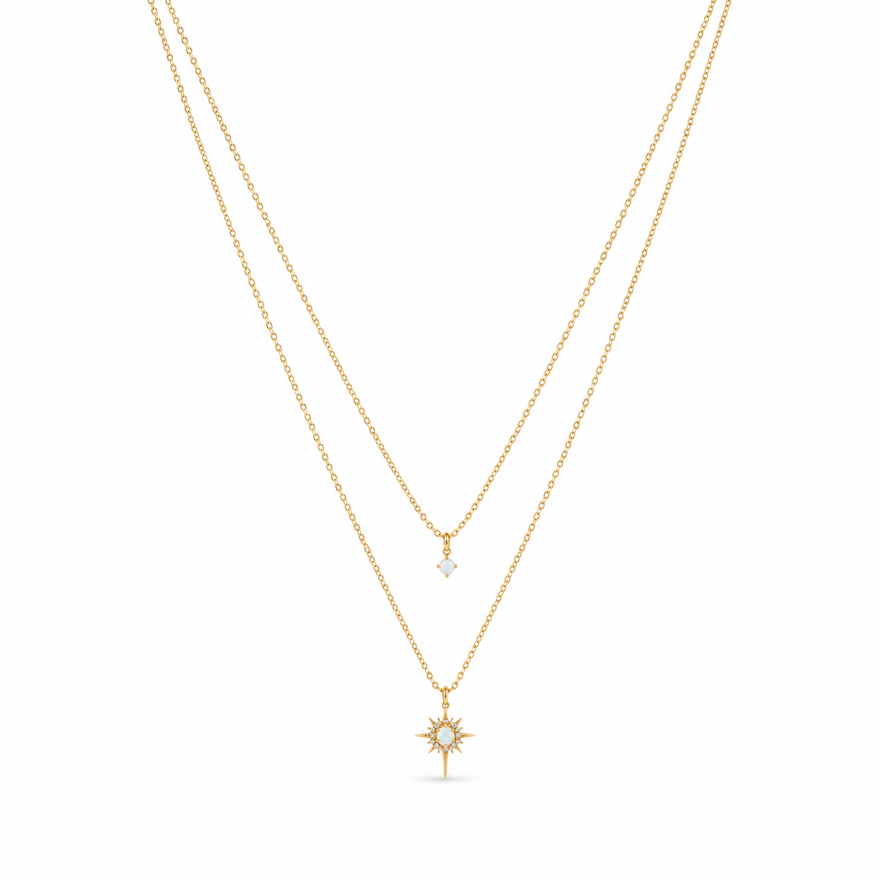 Celeste Twin Glow Necklace
