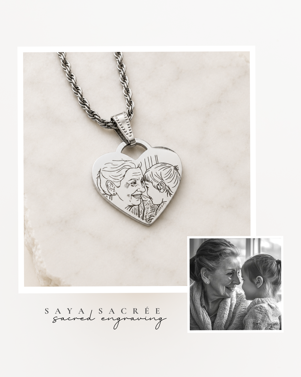 Amoré Portrait Necklace